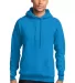 Port & Company Classic Pullover Hooded Sweatshirt  in Sapphire front view