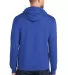 Port & Company Classic Pullover Hooded Sweatshirt  in True royal back view