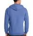 Port  Company Classic Full Zip Hooded Sweatshirt P Carolina Blue back view