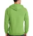 Port  Company Classic Full Zip Hooded Sweatshirt P Lime back view