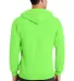 Port  Company Classic Full Zip Hooded Sweatshirt P Neon Green back view