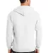 Port  Company Classic Full Zip Hooded Sweatshirt P White back view