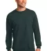 Port & Company Ultimate Crewneck Sweatshirt PC90 Dark Green front view