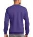 Port & Company Ultimate Crewneck Sweatshirt PC90 Purple back view