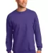Port & Company Ultimate Crewneck Sweatshirt PC90 Purple front view