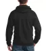 Port & Company Ultimate Pullover Hooded Sweatshirt in Jet black back view