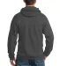 Port & Company Ultimate Pullover Hooded Sweatshirt in Charcoal back view