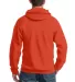 Port & Company Ultimate Pullover Hooded Sweatshirt in Orange back view