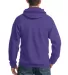 Port & Company Ultimate Pullover Hooded Sweatshirt in Purple back view