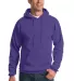 Port & Company Ultimate Pullover Hooded Sweatshirt in Purple front view