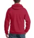 Port & Company Ultimate Pullover Hooded Sweatshirt in Red back view