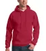 Port & Company Ultimate Pullover Hooded Sweatshirt in Red front view