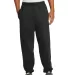 Port & Company Ultimate Sweatpant with Pockets PC9 Jet Black front view