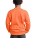 Port & Company Youth Crewneck Sweatshirt PC90Y Neon Orange back view