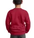Port & Company Youth Crewneck Sweatshirt PC90Y Red back view