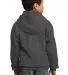 Port  Company Youth Pullover Hooded Sweatshirt PC9 Charcoal back view