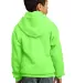 Port  Company Youth Pullover Hooded Sweatshirt PC9 Neon Green back view