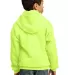 Port  Company Youth Pullover Hooded Sweatshirt PC9 Neon Yellow back view