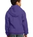 Port  Company Youth Pullover Hooded Sweatshirt PC9 Purple back view