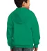 Port & Company Youth Full Zip Hooded Sweatshirt PC in Kelly back view