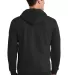 Port  Company Ultimate Full Zip Hooded Sweatshirt  Jet Black back view