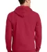 Port  Company Ultimate Full Zip Hooded Sweatshirt  Red back view