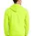 Port  Company Ultimate Full Zip Hooded Sweatshirt  Safety Green back view