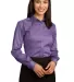 Red House Ladies Non Iron Pinpoint Oxford RH25 Purple Dusk front view