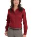Red House Ladies Nailhead Non Iron Button Down Shi Deep Red front view