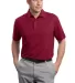 Red House Contrast Stitch Performance Pique Polo R Bordeaux Red front view
