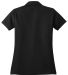 Red House Ladies Contrast Stitch Performance Pique Black back view