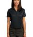 Red House Ladies Contrast Stitch Performance Pique Black front view
