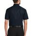 Port Authority Short Sleeve Twill Shirt S500T in Classic navy back view