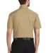 Port Authority Short Sleeve Twill Shirt S500T Khaki back view