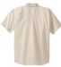 Port Authority Short Sleeve Easy Care  Soil Resist in Light stone back view