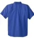 Port Authority Short Sleeve Easy Care  Soil Resist Faded Blue back view