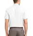 Port Authority Short Sleeve Easy Care Shirt S508 White/Lt Stone back view