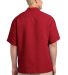 Port Authority Patterned Easy Care Camp Shirt S536 in Persian red back view