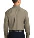 Port Authority Long Sleeve Twill Shirt S600T in Khaki back view