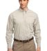 Port Authority Long Sleeve Easy Care  Soil Resista in Light stone front view