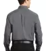 Port Authority Tonal Pattern Easy Care Shirt S613 Grey back view