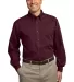 Port Authority Tonal Pattern Easy Care Shirt S613 Maroon front view