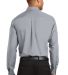 Port Authority Long Sleeve Value Poplin Shirt S632 in Grey back view