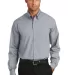 Port Authority Long Sleeve Value Poplin Shirt S632 Grey front view