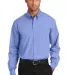 Port Authority Long Sleeve Value Poplin Shirt S632 Light Blue front view