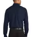 Port Authority Long Sleeve Value Poplin Shirt S632 Navy back view