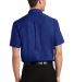 Port Authority Short Sleeve Value Poplin Shirt S63 in Med. blue back view