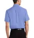 Port Authority Short Sleeve Value Poplin Shirt S63 Light Blue back view