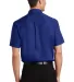 Port Authority Short Sleeve Value Poplin Shirt S63 Med. Blue back view