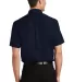 Port Authority Short Sleeve Value Poplin Shirt S63 Navy back view